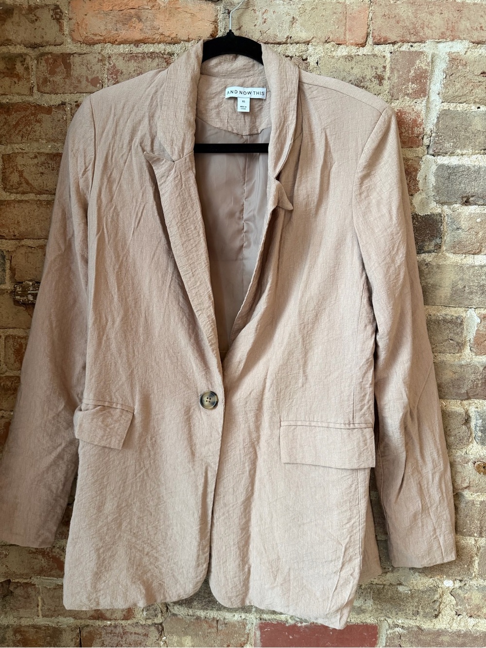 And Now This Khaki Blazer Size XS (can fit medium)